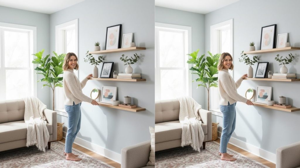 15 Small Floating Shelf Decor Living Room Ideas