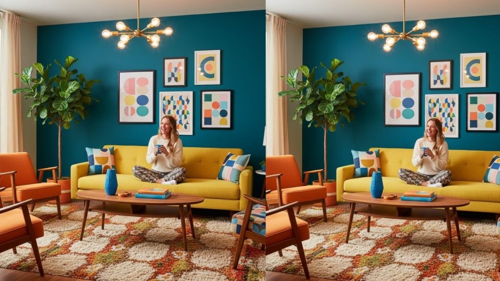 15 Colorful Mid Century Modern Living Room Ideas 
