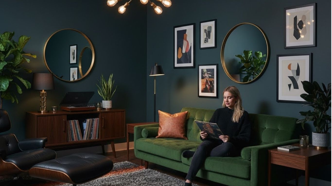 15 Dark Mid Century Modern Living Room Ideas for Stylish & Interiors