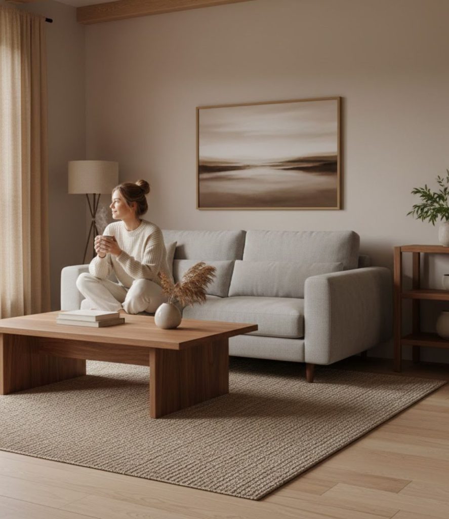4. Warm Wood Accents
