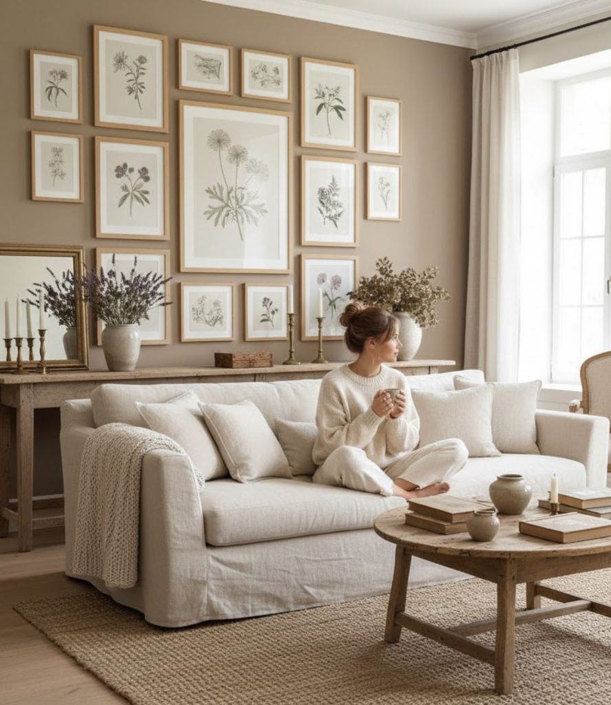 Add Botanical Artwork for Subtle Elegance