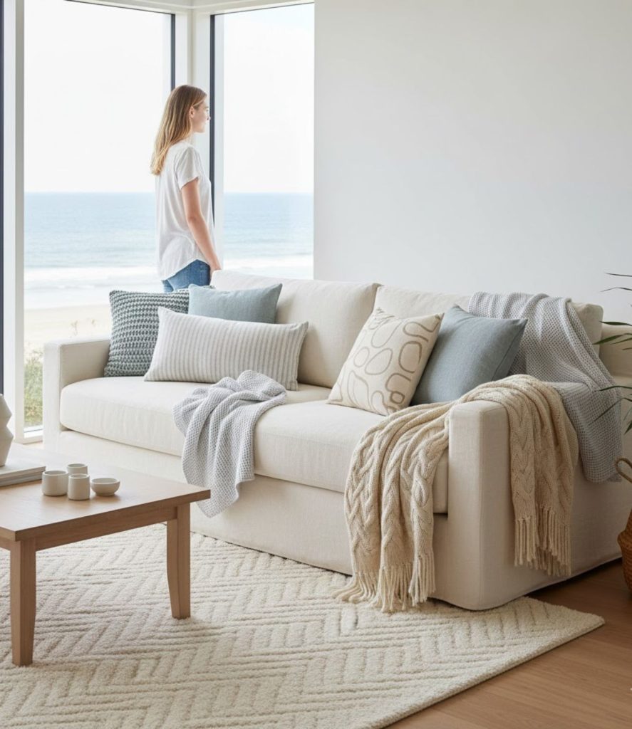 Add Cozy Throws and Pillows for Comfort