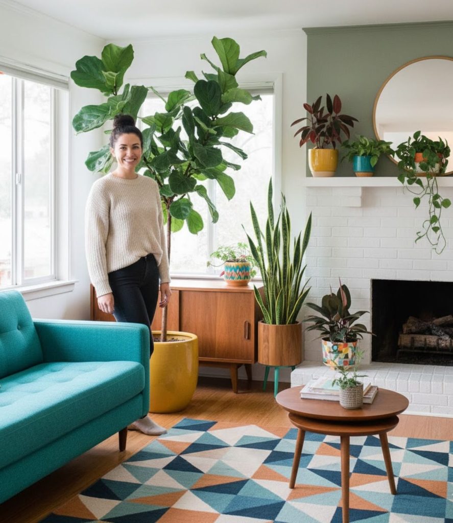 Add Plants for Fresh Green Contrast