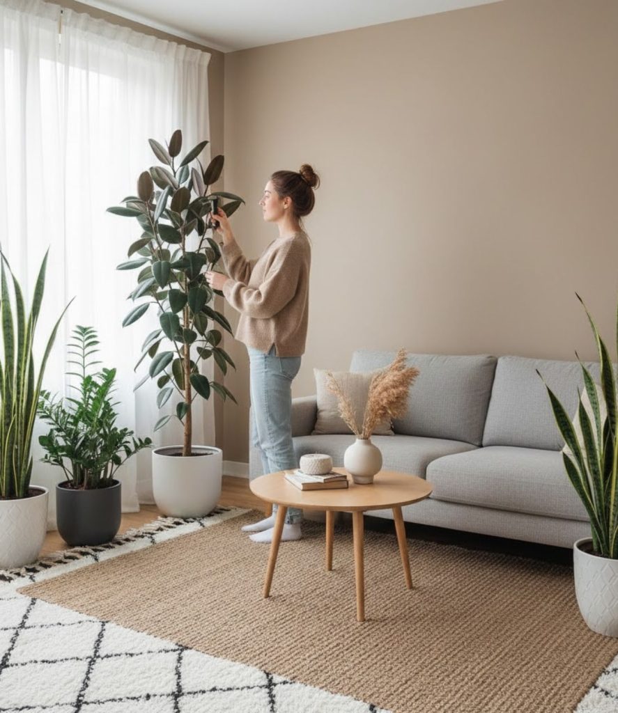 Add Plants for Freshness and Balance