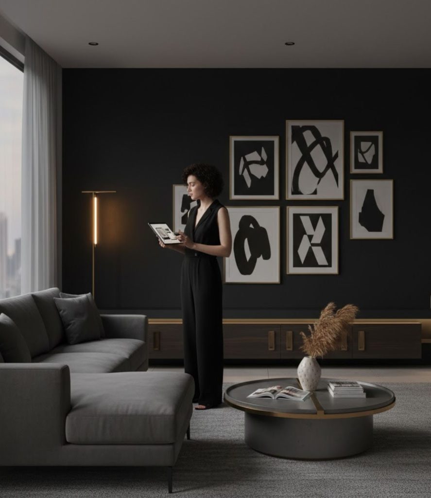 Add a Feature Wall in Matte Black