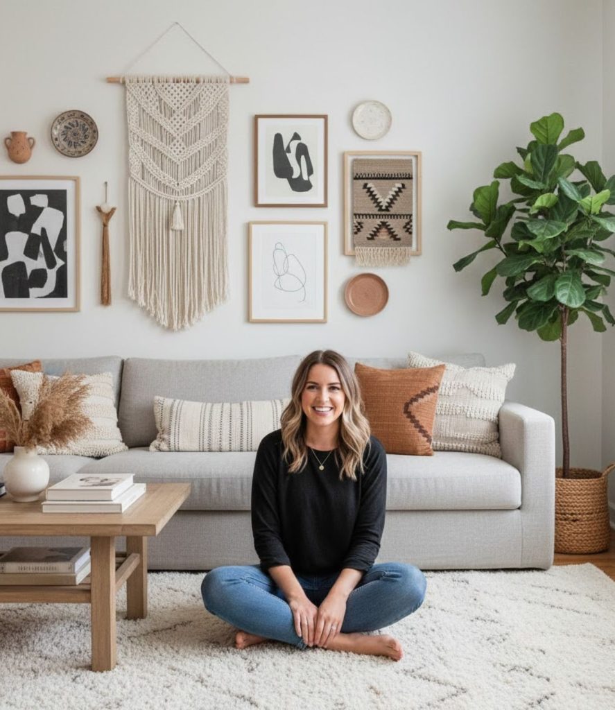 Artistic Wall Décor with Handcrafted Elements