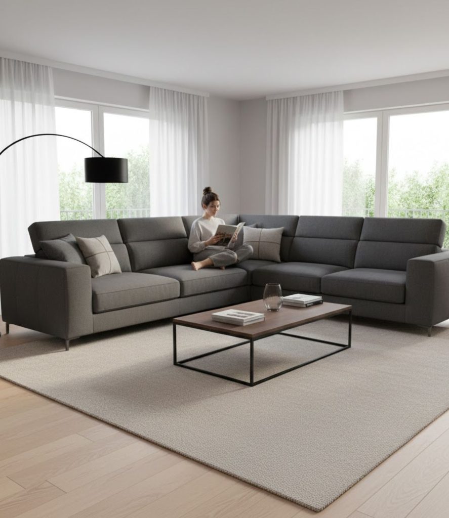Bold Modern Sectional for Open Layouts