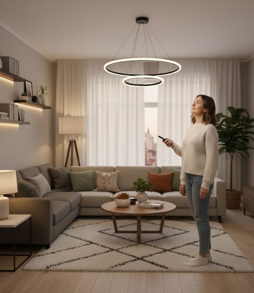 Chandeliers with Adjustable or Dimmable Lights