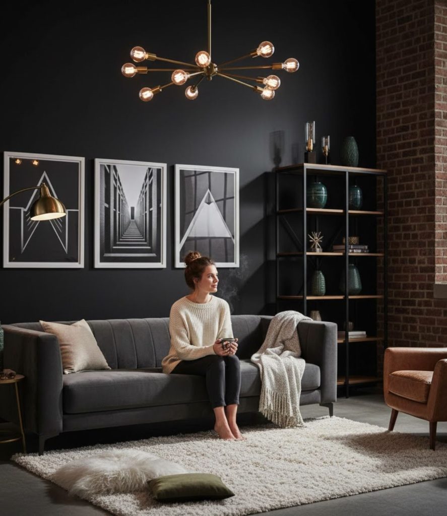 Create a Feature Wall With Dark Paint