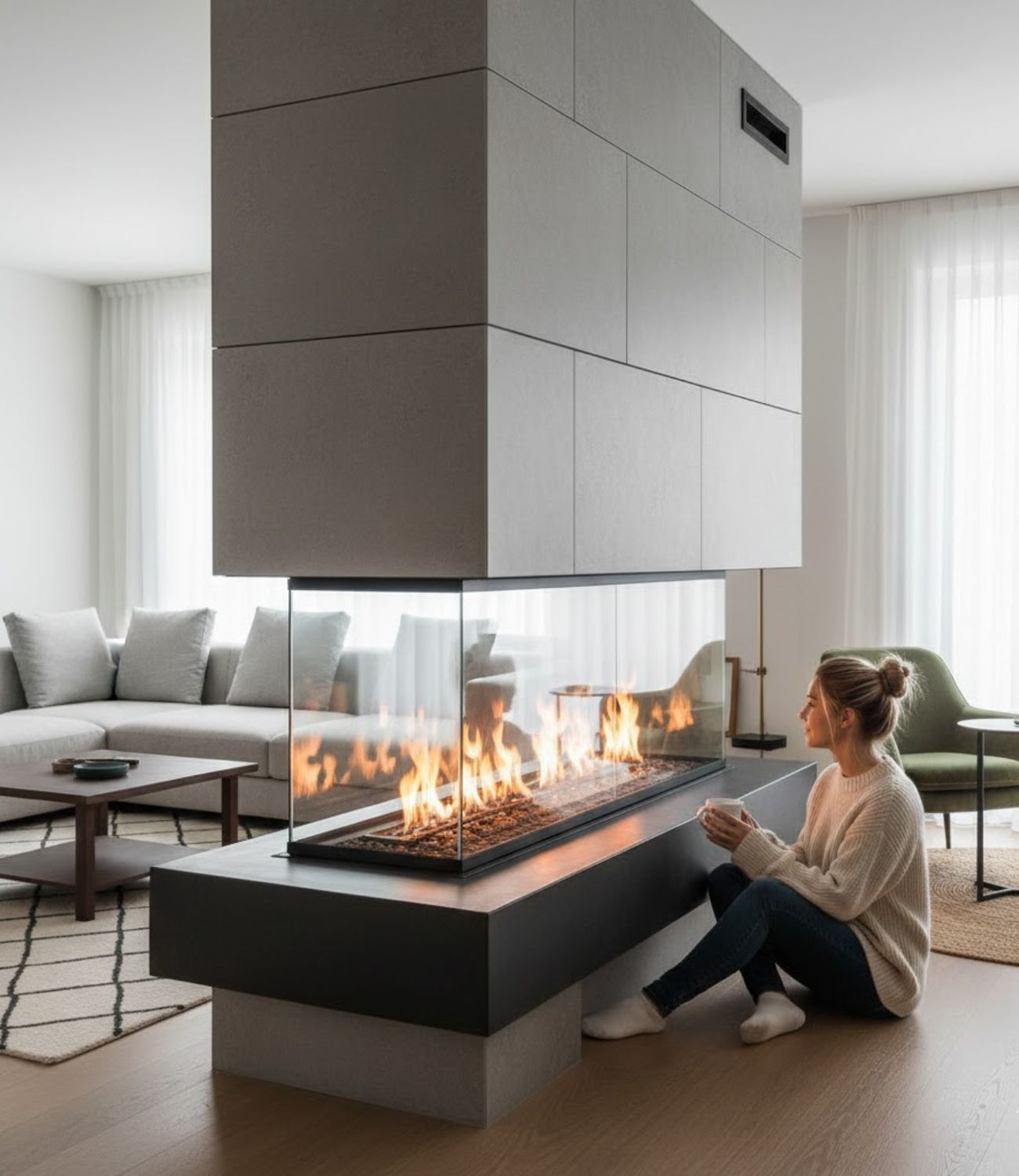 15 Modern Fireplace Wall Living Room Ideas for Cozy Elegance