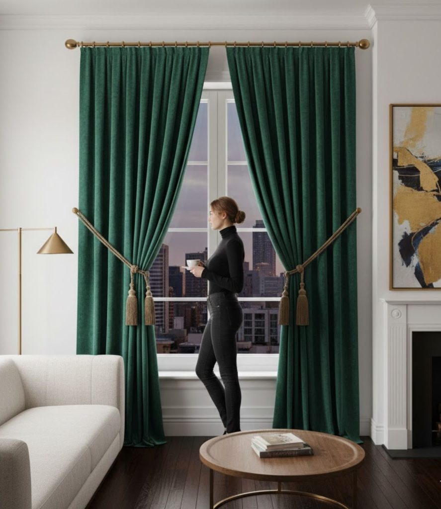 Floor-to-Ceiling Velvet Drapes