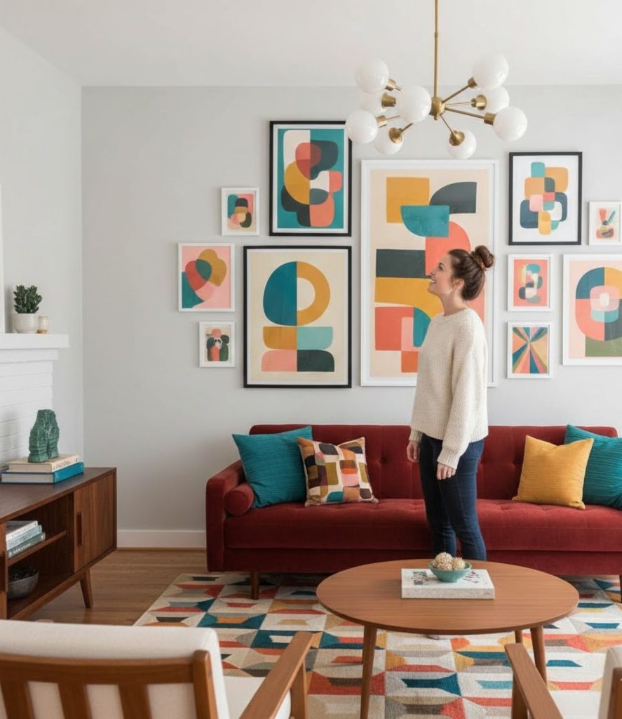 Hang Art With Mid Century Color Palettes