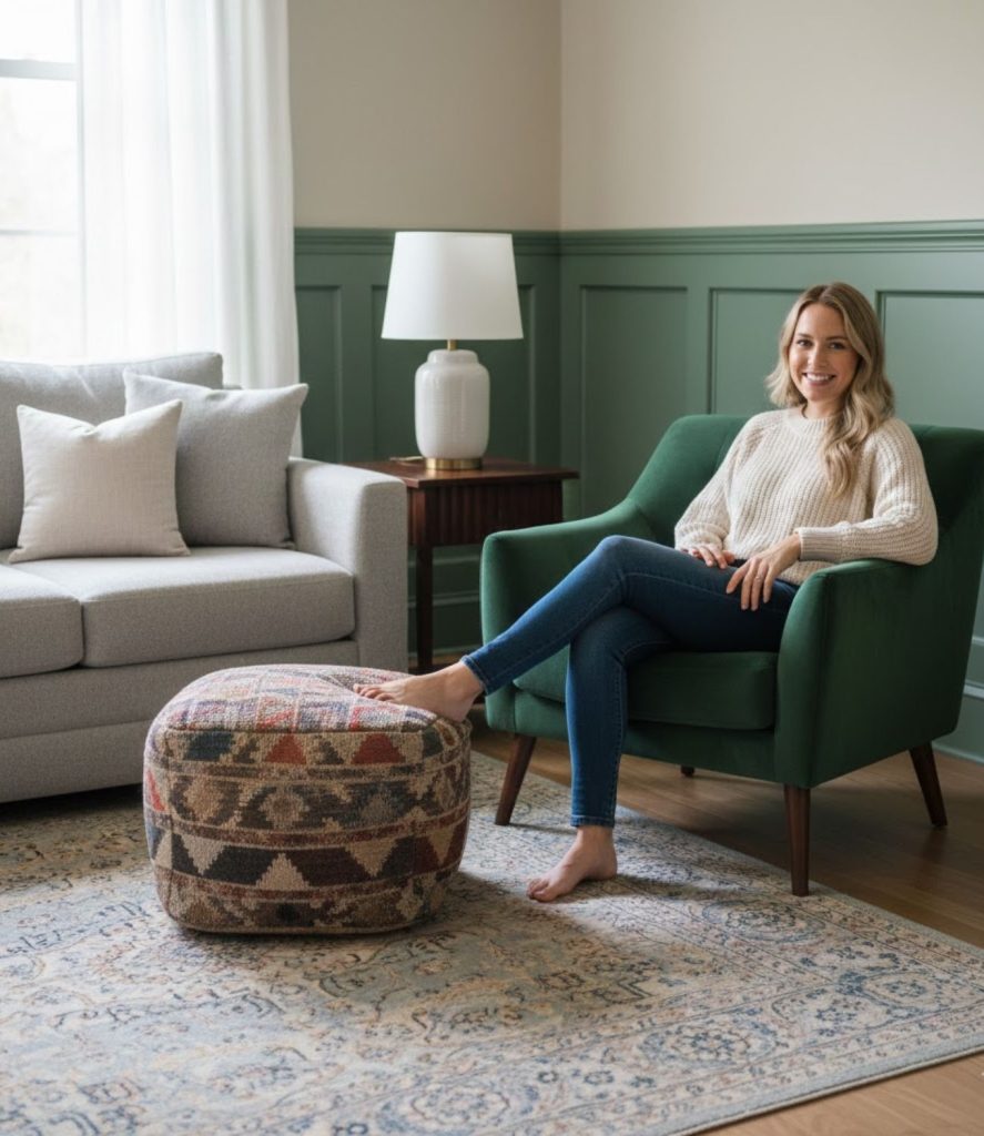 Incorporate Accent Chairs and Ottomans