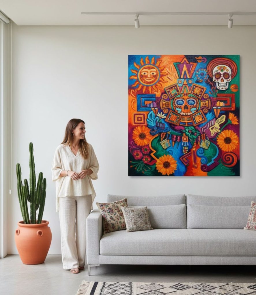 Incorporate Colorful Mexican Artwork