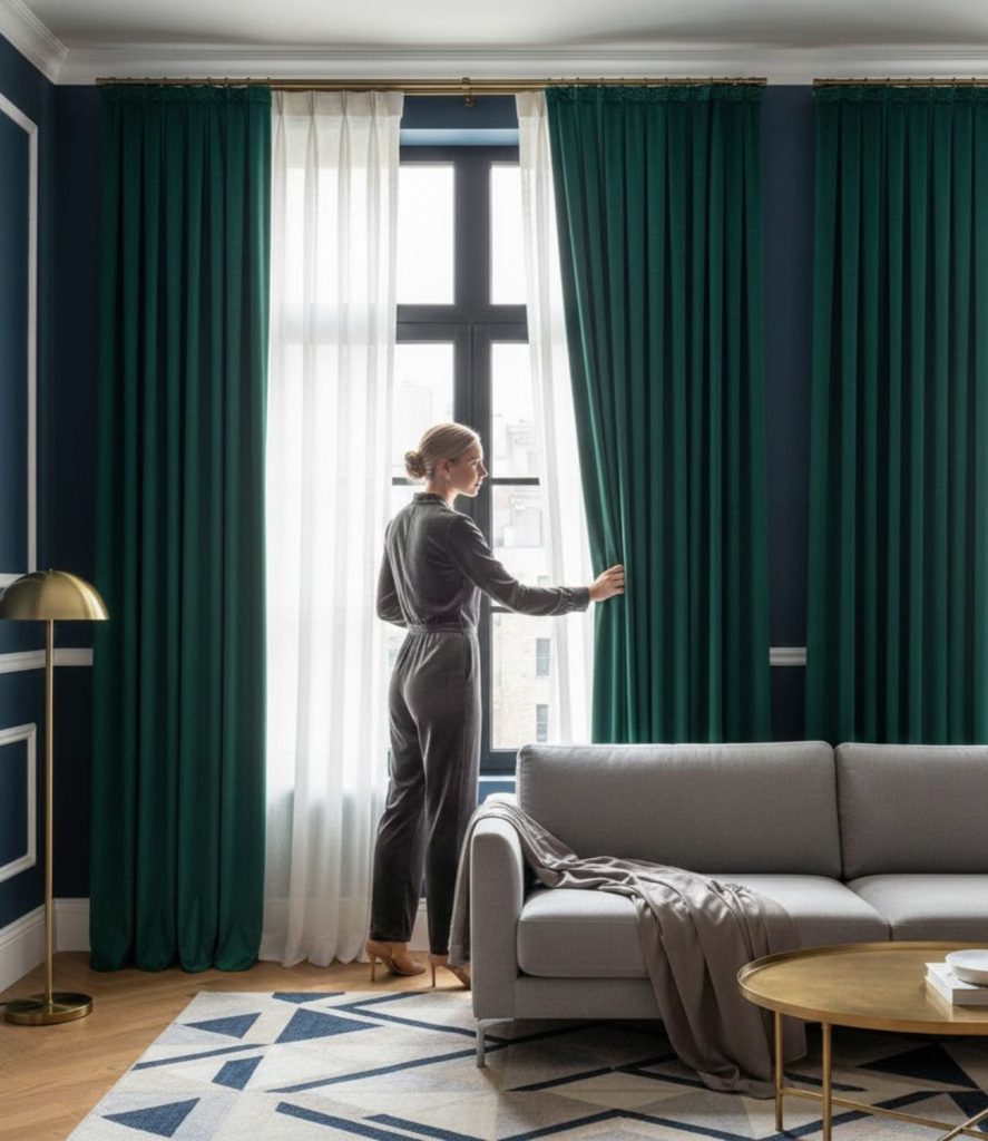 Incorporate Dramatic Curtains or Drapery