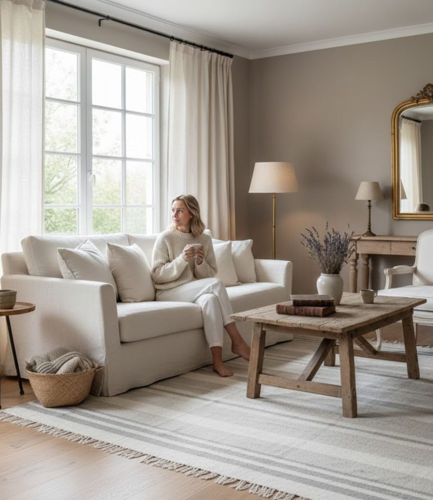 Incorporate Soft Neutrals for a Calm Atmosphere