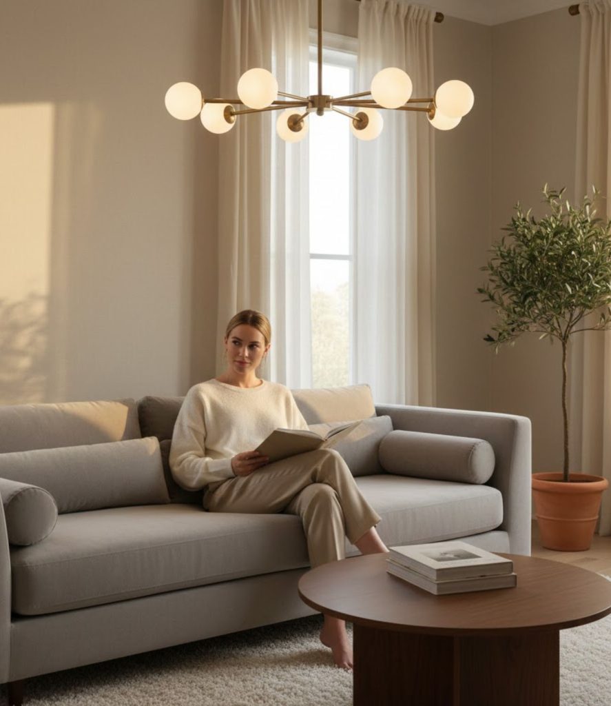 Incorporate a Statement Chandelier with Modern Elegance