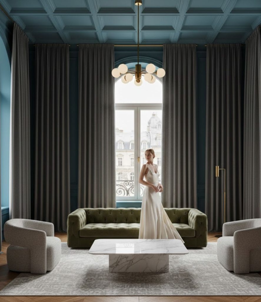  Install Floor-to-Ceiling Curtains