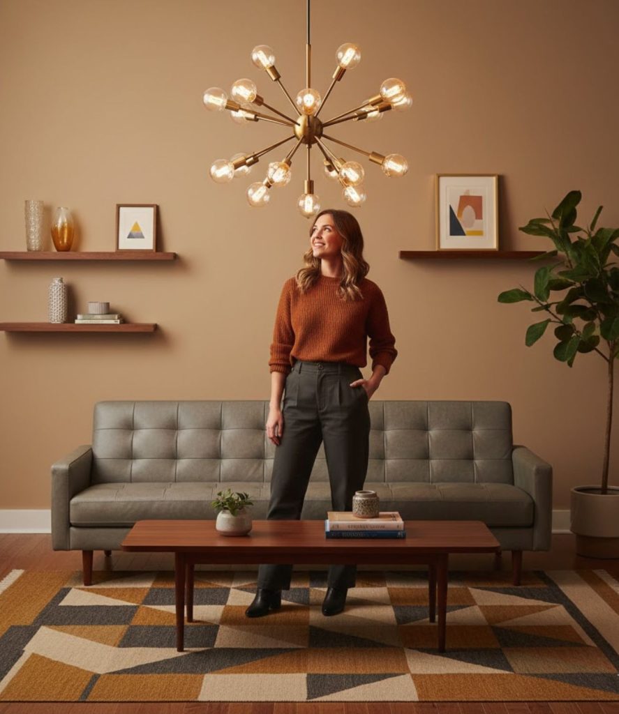 Mid‑Century Modern Sputnik Chandeliers