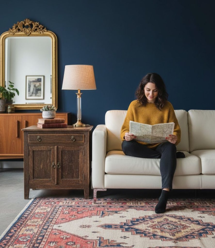 Mix Modern Furniture with Vintage Accents