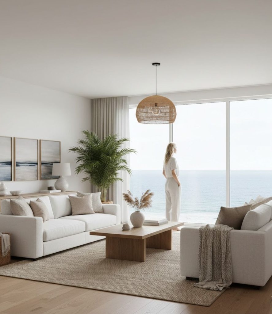 Mix Modern Minimalism with Coastal Charm