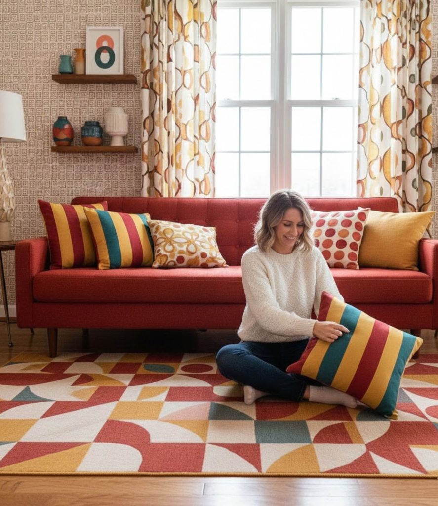 Mix Retro Patterns for a Playful Look