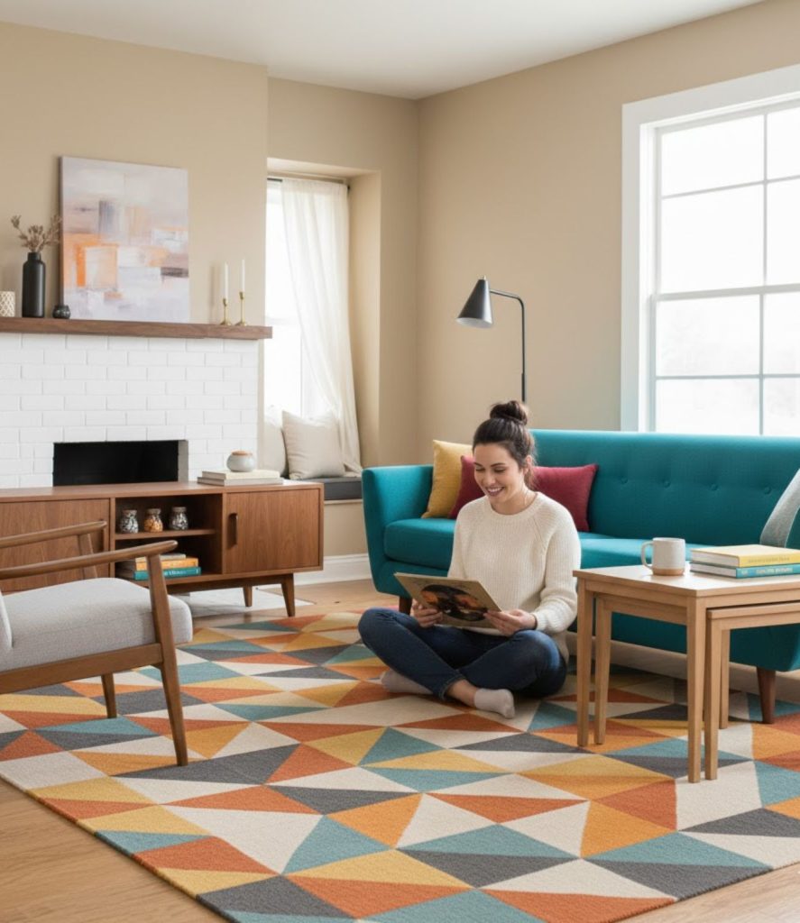  Mix Wood Furniture With Bright Accents