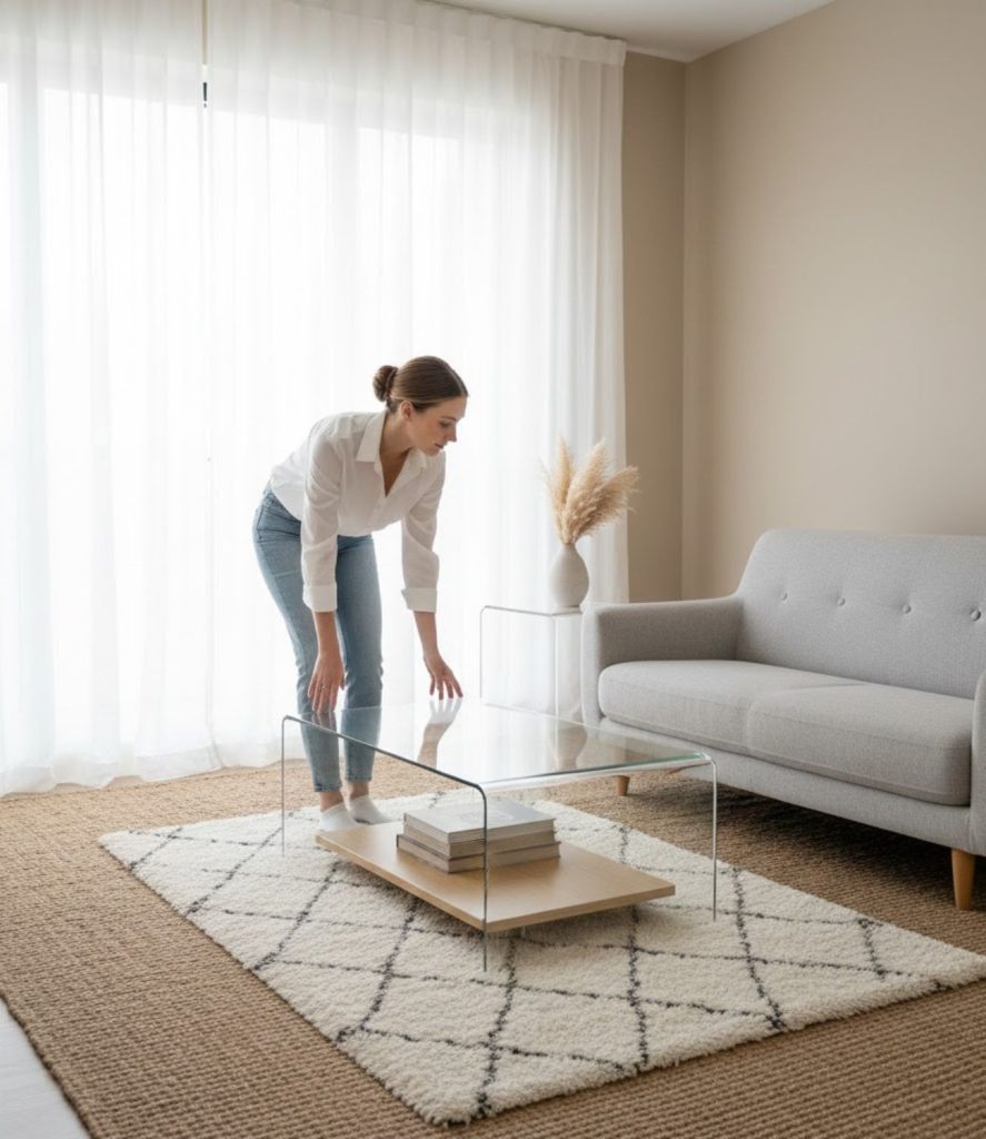 Opt for Glass or Acrylic Furniture