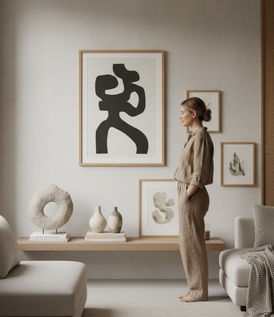 Opt for Minimal Artwork and Natural Materials