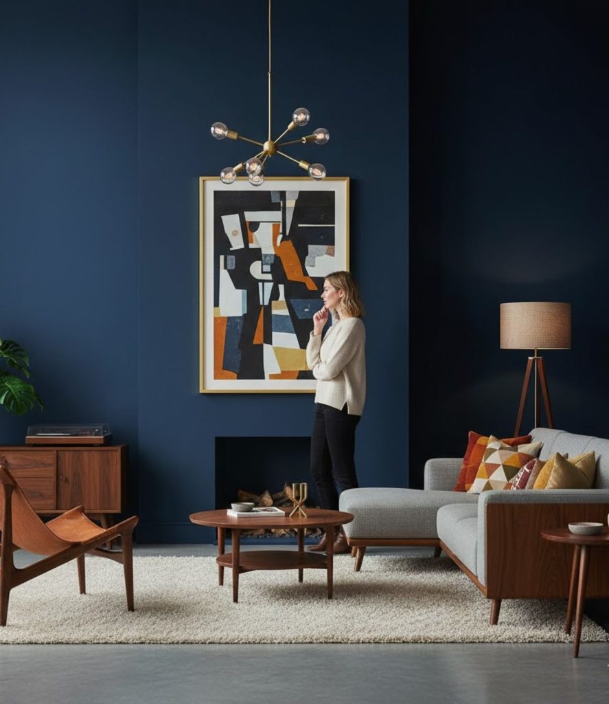 Use Charcoal or Deep Green Walls