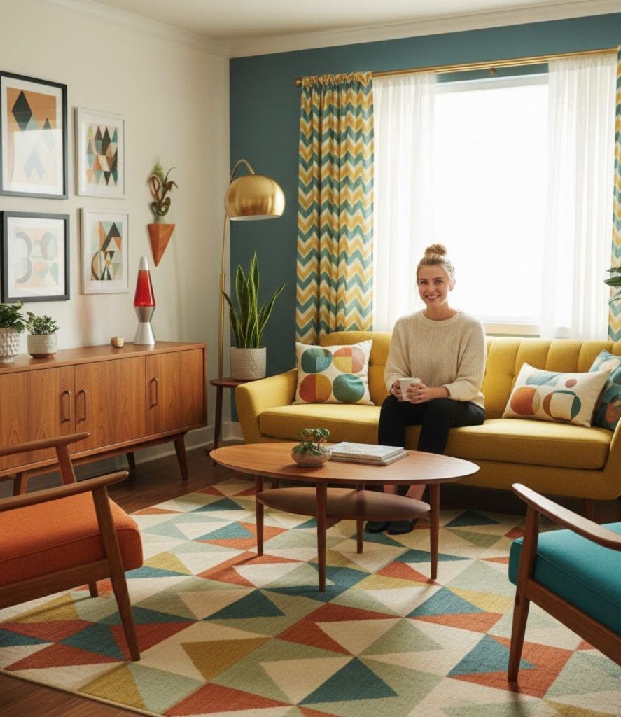 Use Geometric Patterns in Rugs and Textiles
