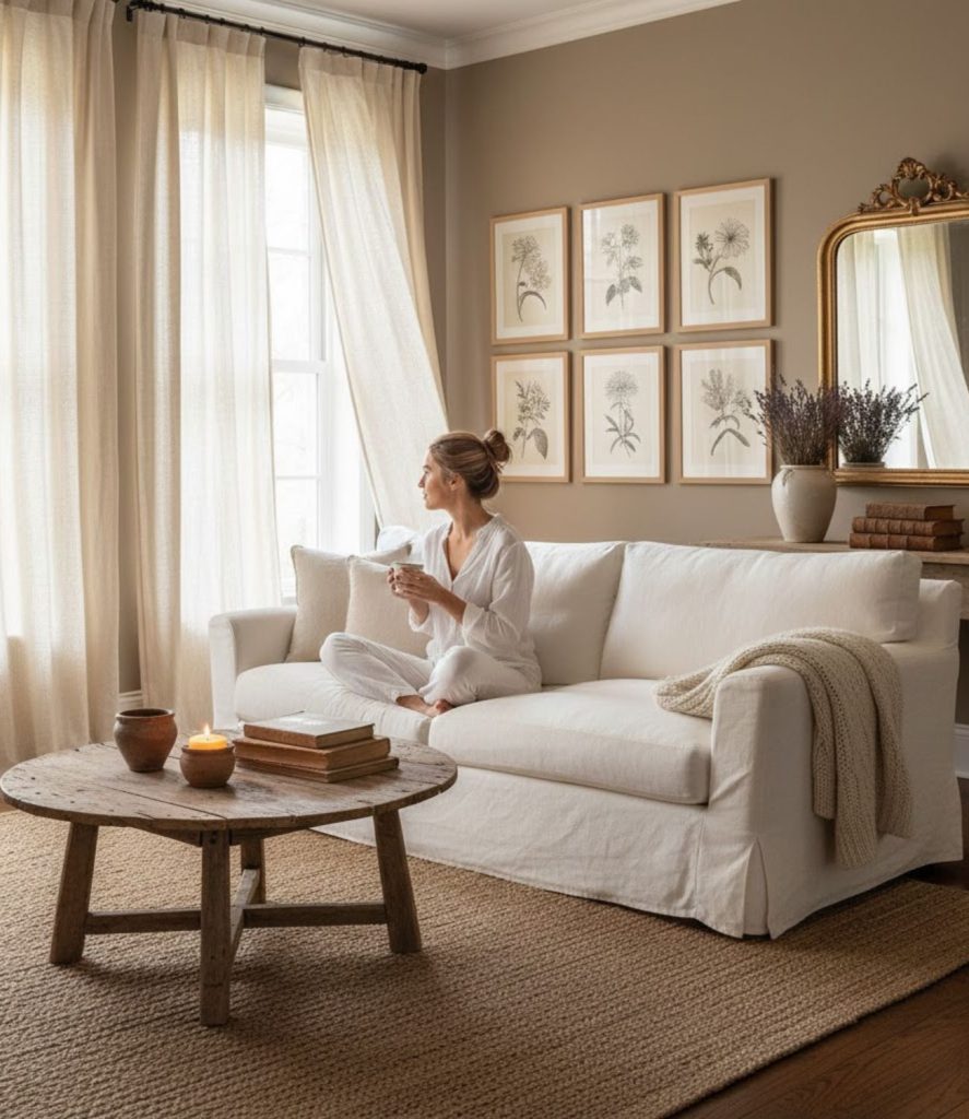 Use Light Linen Curtains for an Airy Feel