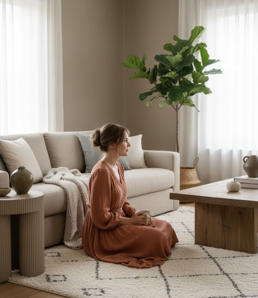 Use Neutral and Earthy Color Palettes