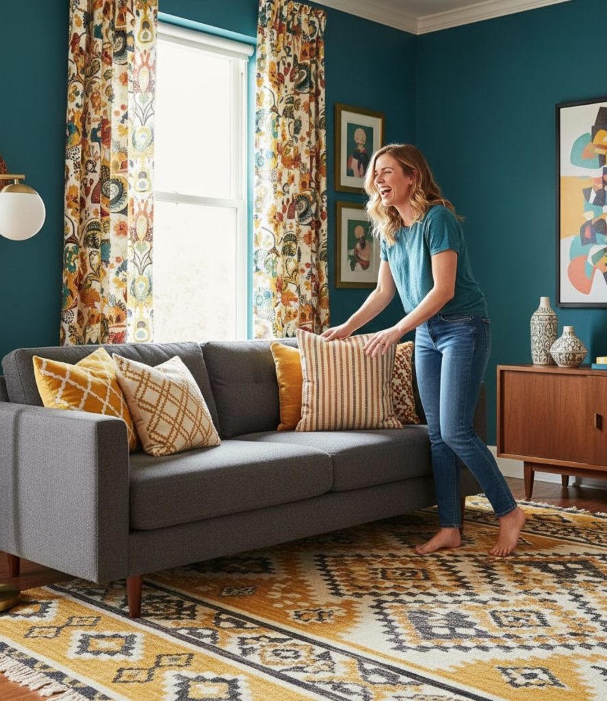 Use Patterned Fabrics to Add Drama