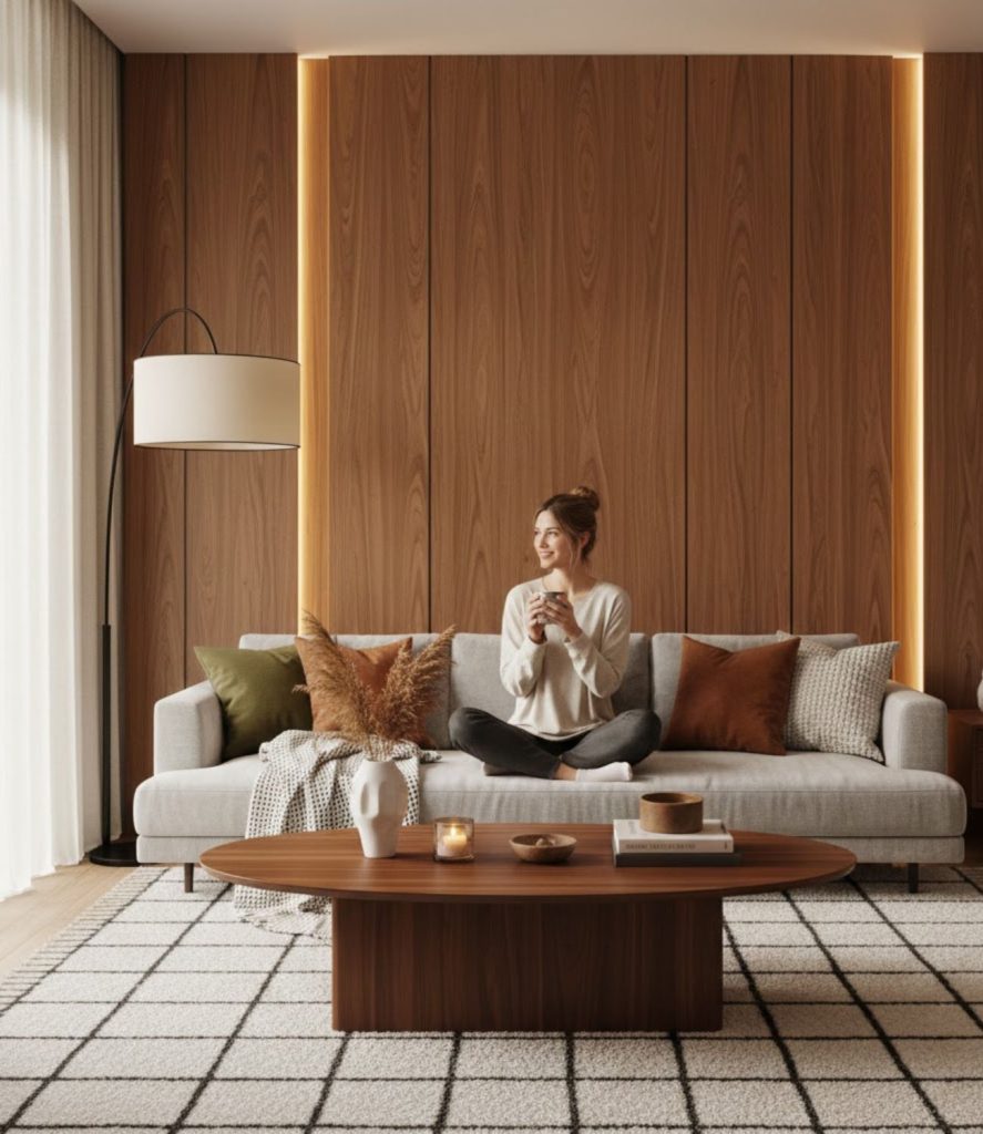 Use Warm Wood Accents