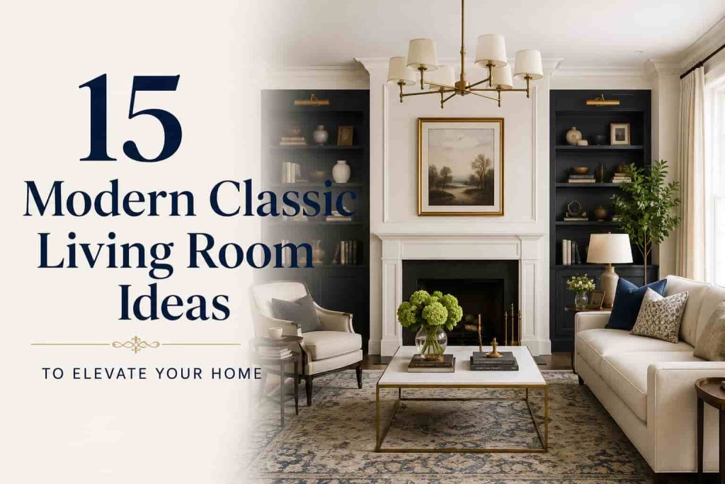 15 Modern Classic Living Room Ideas 