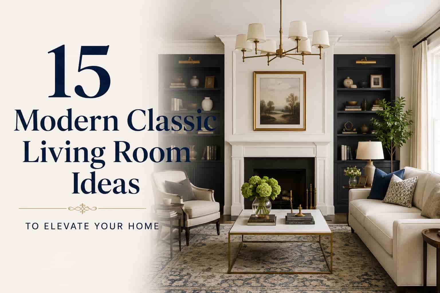 15 Modern Classic Living Room Ideas To Elevate Your Home