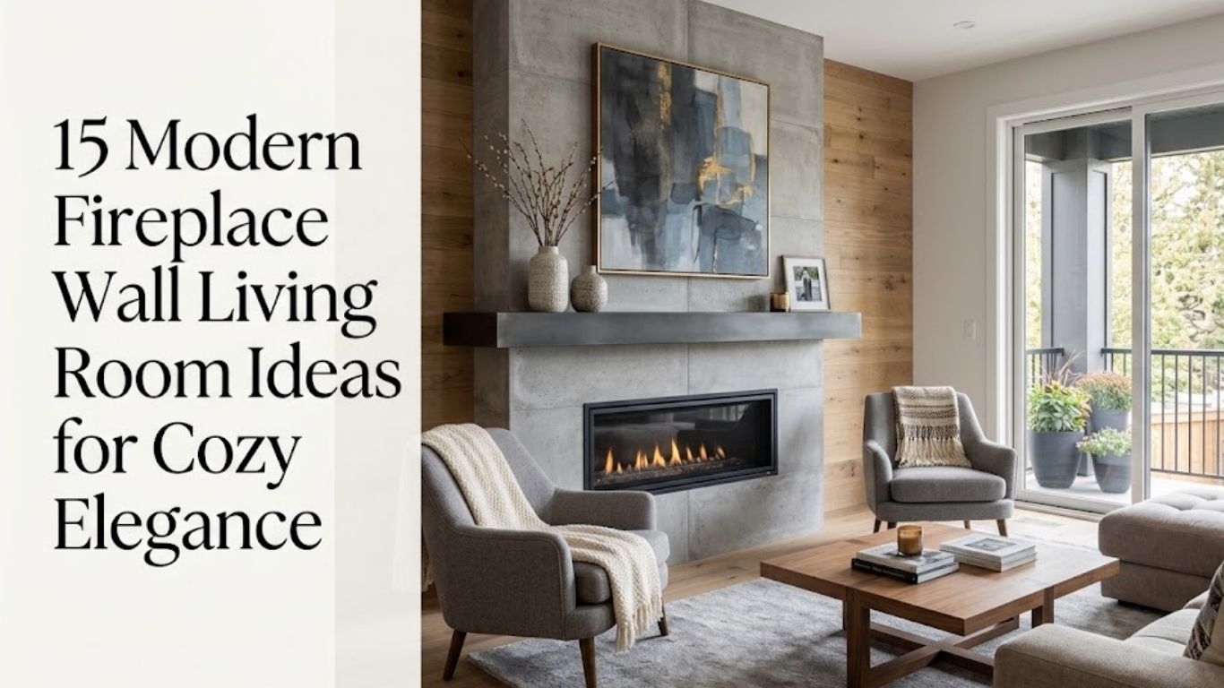 15 Modern Fireplace Wall Living Room Ideas for Cozy Elegance
