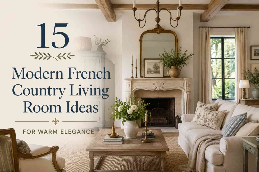 15 Modern French Country Living Room Ideas