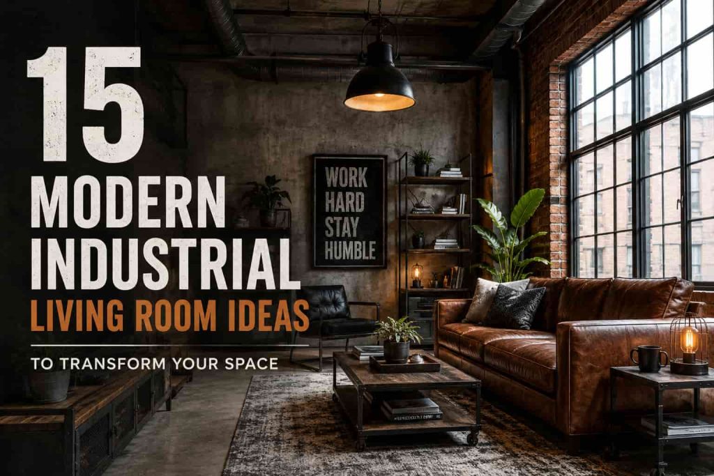 15 Modern Industrial Living Room Ideas
