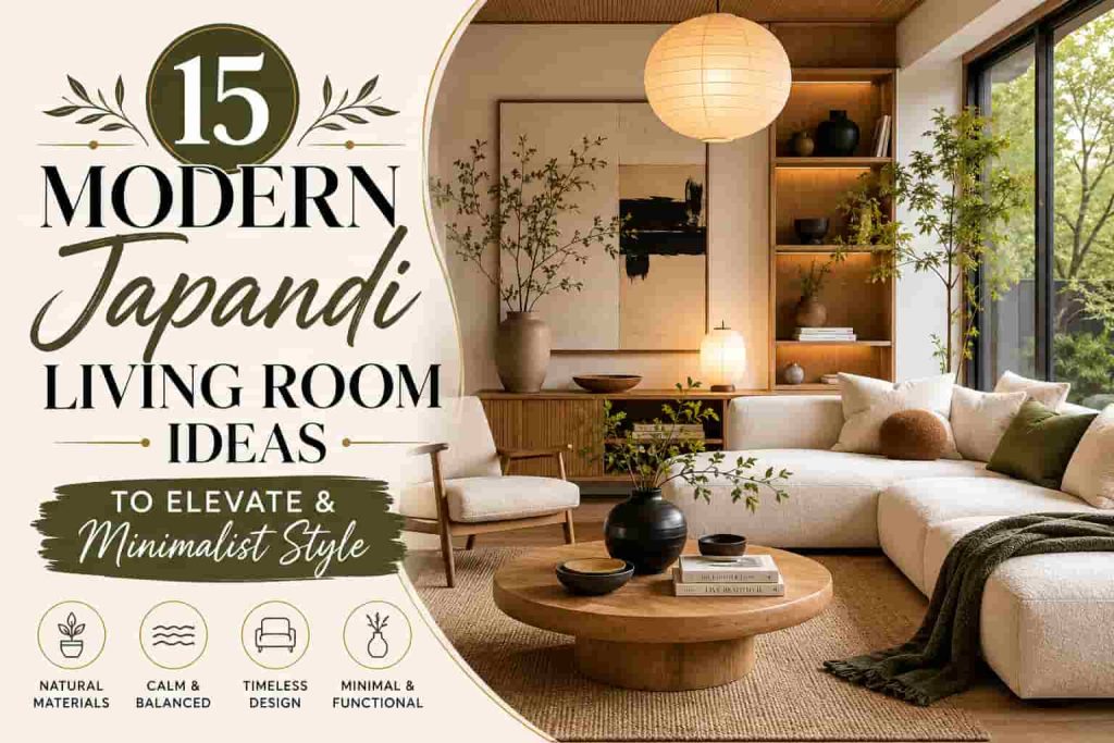 15 Modern Japandi Living Room Ideas