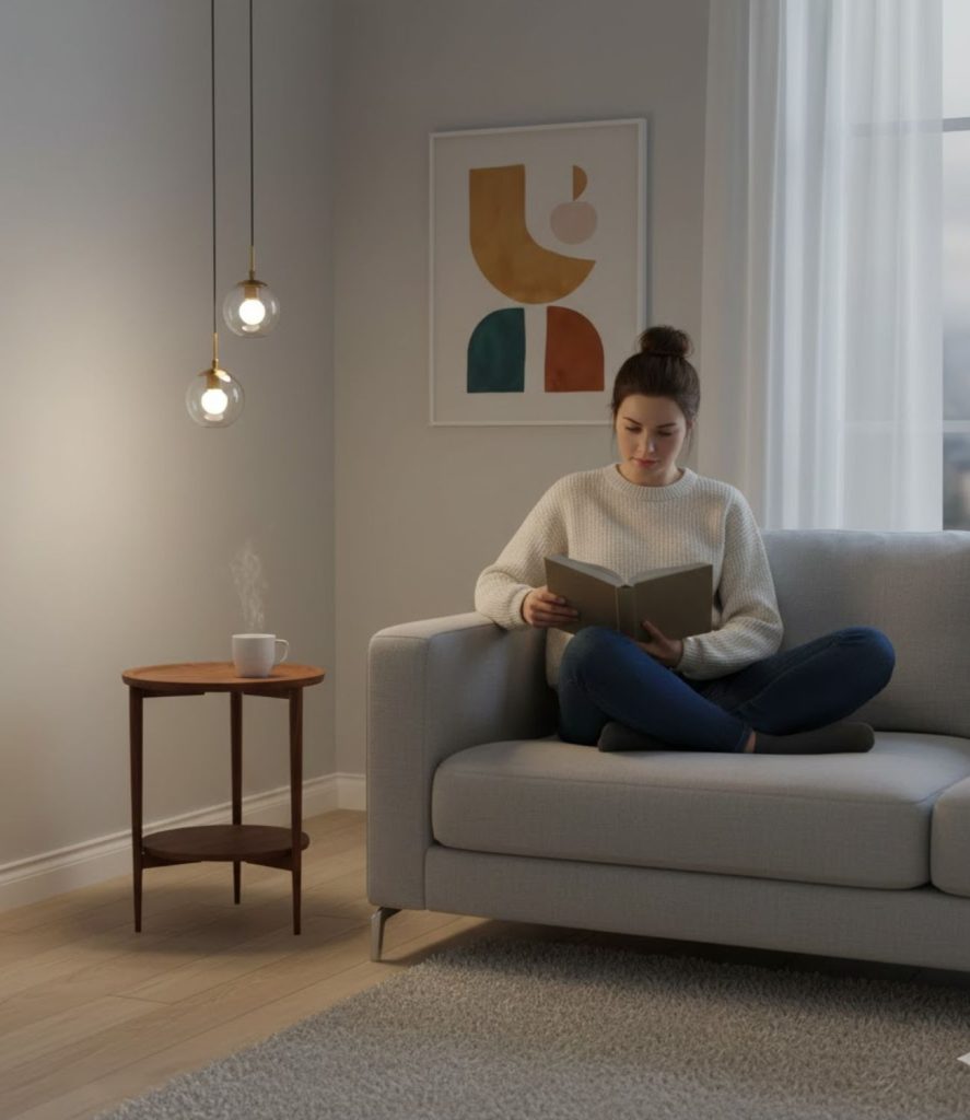 Add Pendant Lights Over Side Tables for Functional Lighting