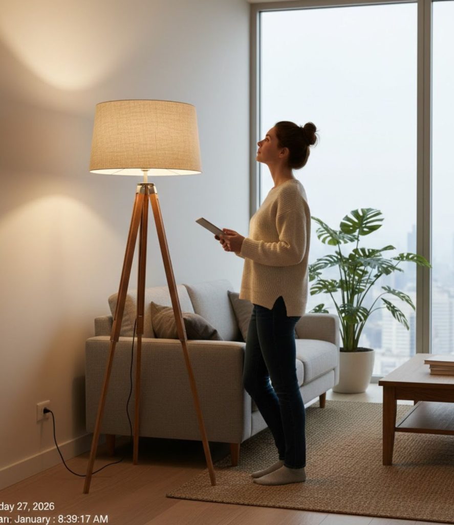 Bamboo Tripod Floor Lamps