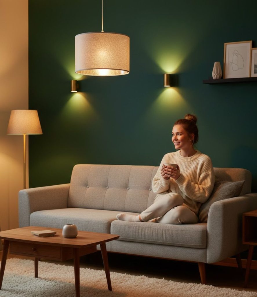 Choose warm LED bulbs for inviting ambiance