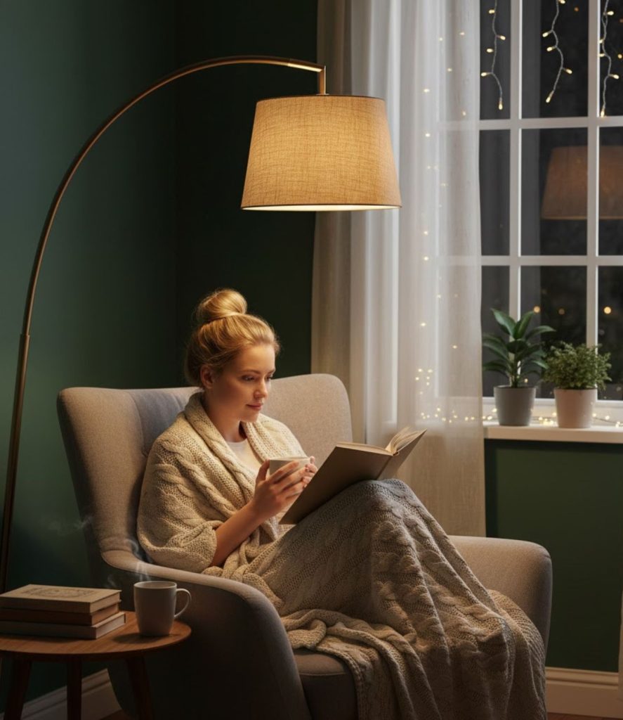 Create a Cozy Reading Nook with a Floor Lamp