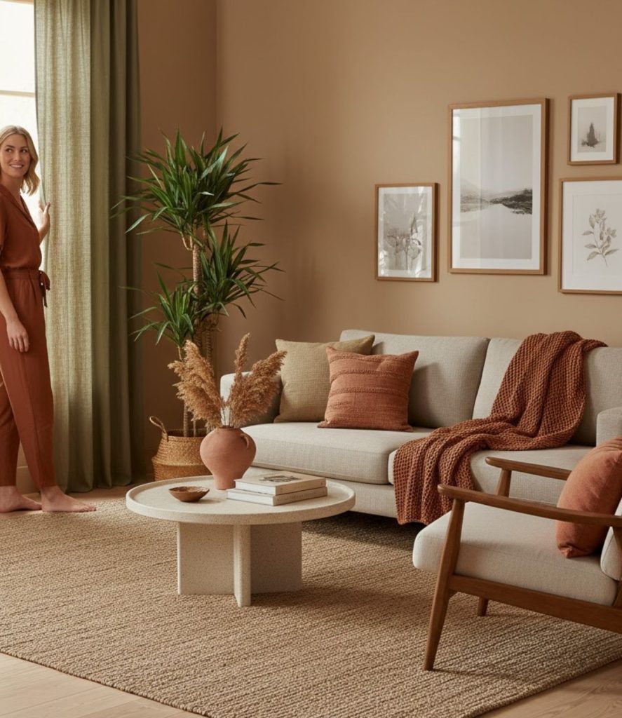 Earth-Toned Fabrics for Warmth and Comfort
