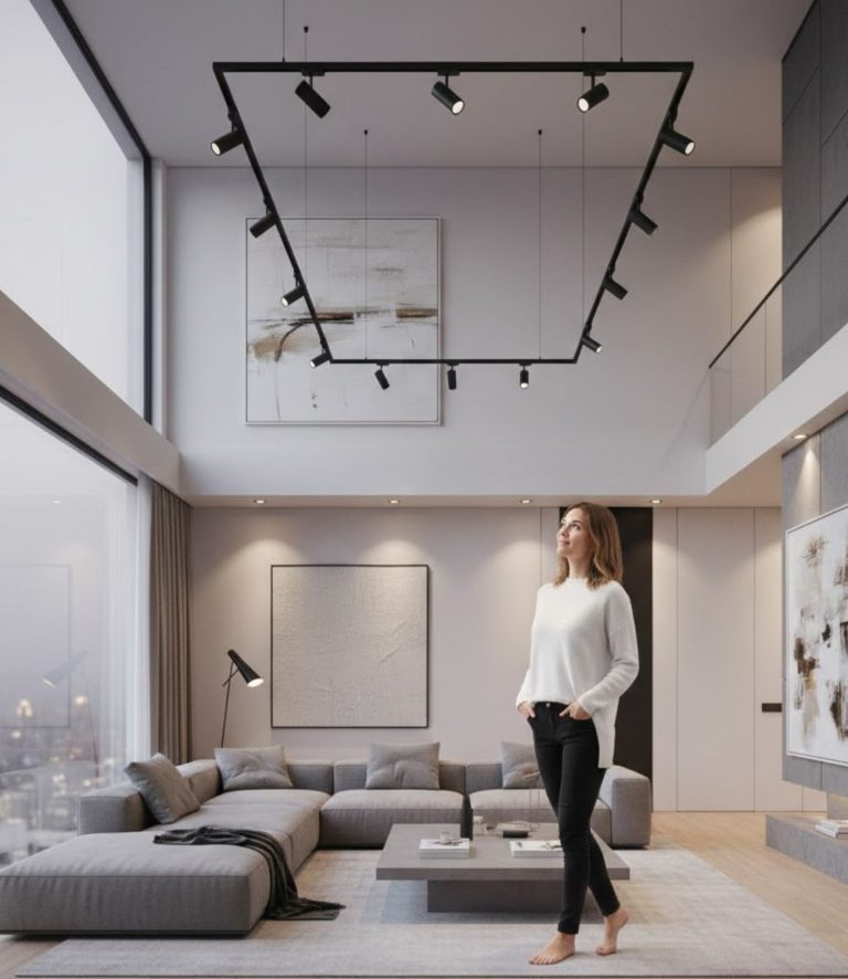 15 High Ceiling Living Room Lighting Ideas to Transform Your Space