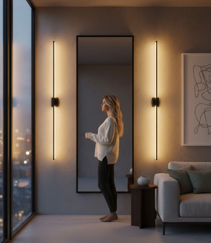 Highlight Walls with Slim Wall Sconces