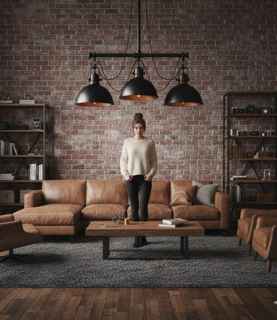 Install Industrial Metal Pendants for Bold Character
