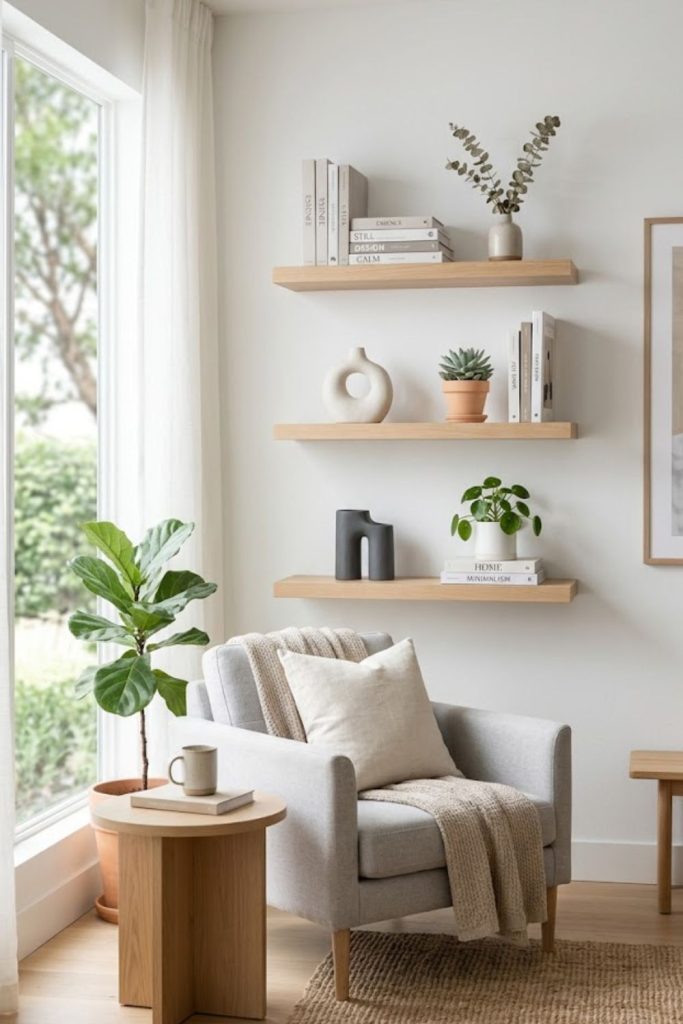 Introduce Minimalist Shelving